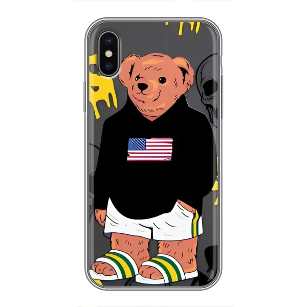 Чехол с рисунком «Teddy USA» для iPhone Xs Чехол с рисунком «Teddy USA» для iPhone Xs