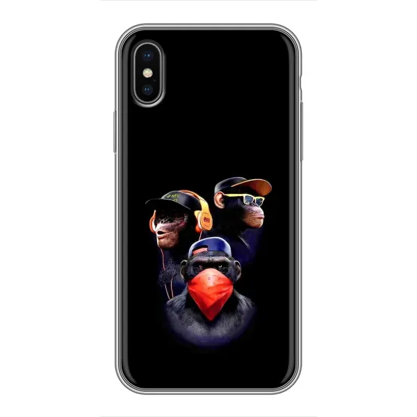 Чехол с рисунком «Три обезьяны» для iPhone Xs Чехол с рисунком «Три обезьяны» для iPhone Xs