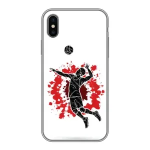 Чехлы с принтом Спортивная тематика для iPhone Xs (Волейболист)