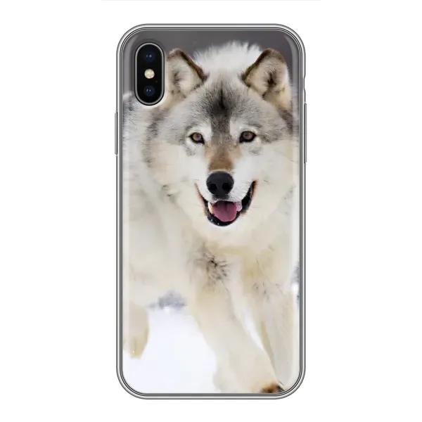 Чехол с рисунком «Волк на снегу» для iPhone Xs Чехол с рисунком «Волк на снегу» для iPhone Xs
