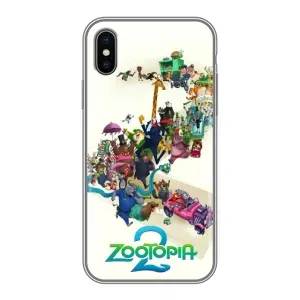 Силиконовый чехол с принтом Зоотрополіс для iPhone Xs (Зоотрополис логотип)