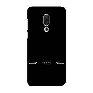 Силіконовий бампер з картинкою машини на Meizu 15 Plus (Сілует Audi)
