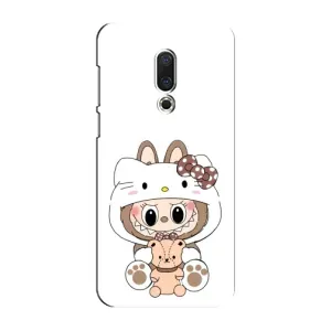 Чехол с принтом Лабубу для Meizu 15 Plus (Белый Лабубу)