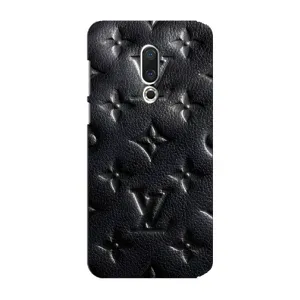 Текстурный Чехол Louis Vuitton для Мейзу 15 Плюс (Черный ЛВ)