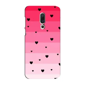 Чехлы с тематикой "Маленькие Сердечки" на Meizu 15 Plus (Чорные сердечки)