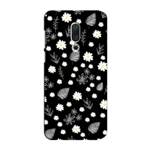 Чохли з тематикою "КВІТИ" на Meizu 15 Plus (цвітіння на чорному)