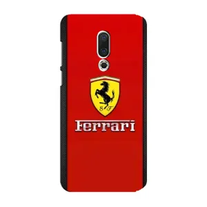 Силіконовий бампер з картинкою машини на Meizu 15 Plus (Ferrari Logo)