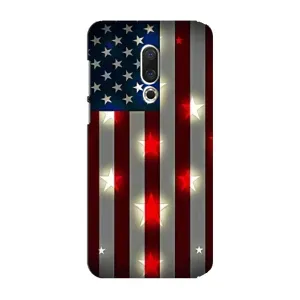Чехол Флаг USA для Meizu 15 Plus (Флаг США 2)