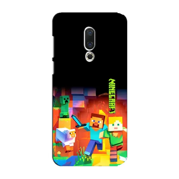 Чехол с рисунком «Герой Майнкрафт» для Meizu 15 Plus