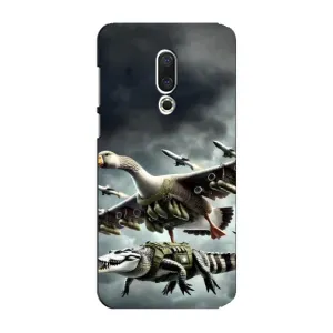Чехол с мемами тралалело тралала для Meizu 15 Plus (Гусини и крокодило)