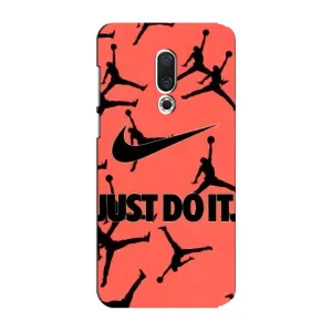 Силиконовый Чехол Nike Air Jordan на Мейзу 15 Плюс (Just Do It)