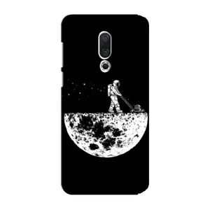 Силиконовый Чехол с принтом "Космонавты" на Meizu 15 Plus (Космонавт)