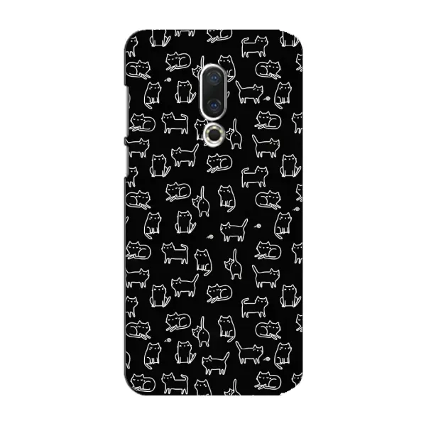 Чехол с рисунком «Котики на черном» для Meizu 15 Plus Чехол с рисунком «Котики на черном» для Meizu 15 Plus