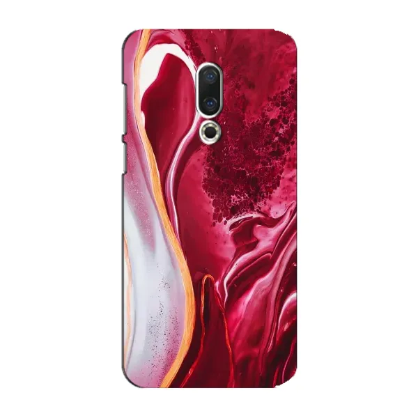 Чехол с рисунком «Красный мрамор» для Meizu 15 Plus