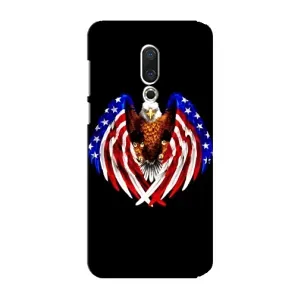 Чехол Флаг USA для Meizu 15 Plus (Крылья США)