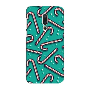 Силиконовый бампер на рождество для Meizu 15 Plus (Леденцы)