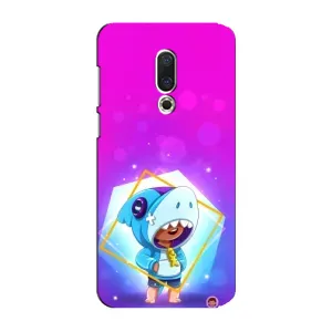 Чехол Бравл Старс для Meizu 15 Plus (Леон в костюме Акулы)