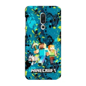 Чехлы для Meizu 15 Plus (Персонажи Майн Крафт) (Майнкрафт)