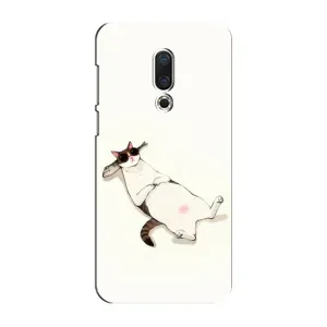 Чехол на тематику: Коты для Meizu 15 Plus (Отдых)