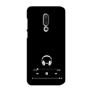 Чохол з картинками на чорному фоні для Meizu 15 Plus (Плеєр)