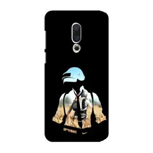 Силиконовый чехол с картинкой "Герой Pubg" на Meizu 15 Plus (Пубг мен)