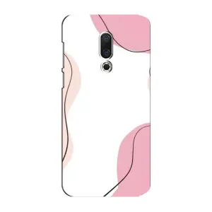Чохол квітковий дизайн для Meizu 15 Plus (Рожевий фон)