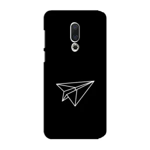 Чохол з картинками на чорному фоні для Meizu 15 Plus (Літак)