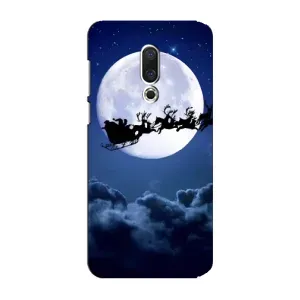 Чехол Санта Клаус для Meizu 15 Plus (Санта - луна)