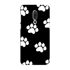 Бампер для Meizu 15 Plus с картинкой "Песики" (Следы собак)