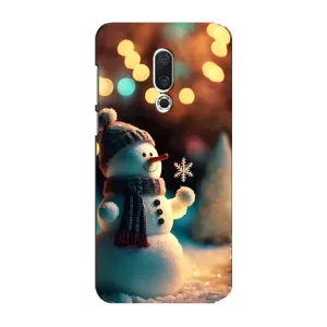 Чехлы на Новый Год Meizu 15 Plus (Снеговик праздничный)