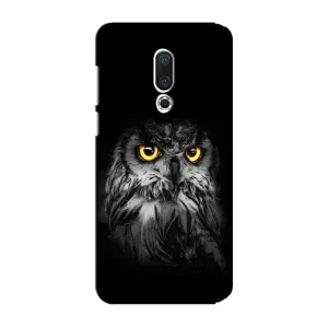 Чехлы с принтом СОВЫ для Meizu 15 Plus (Сова на чёрном)