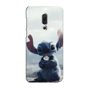 Чехол с рисунком Стич для Meizu 15 Plus (Стич с цветочком)