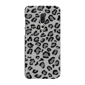 Чехол с леопардовым принтом на Meizu 15 Plus (Темный леопрад)