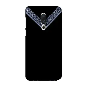 Силиконовый Чехол на Meizu 15 Plus (Воротник вышиванки)