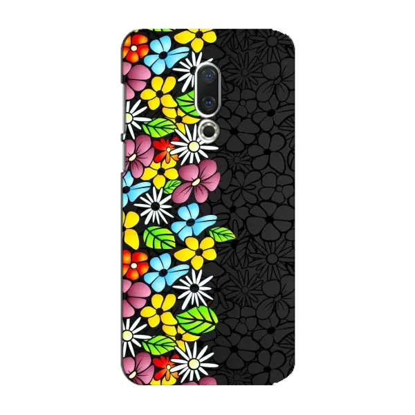 Чехол с рисунком «Яркие цветы на черном» для Meizu 15 Plus Чехол с рисунком «Яркие цветы на черном» для Meizu 15 Plus