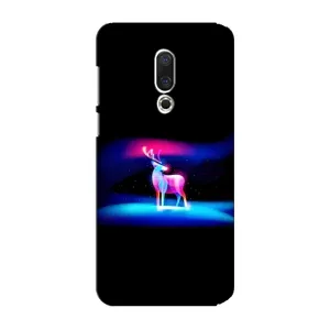 Силиконовый бампер с картинкой животных для Meizu 15 Plus (Яркий олень)