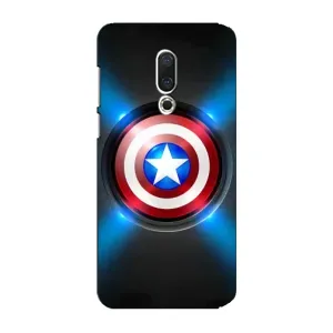 Чохол с Щітом Капітана Америки на Meizu 15 Plus (Яскраий Щит Капітана)