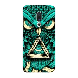 Чехлы с принтом СОВЫ для Meizu 15 Plus (Зеленая сова)