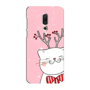 Чехол на тематику: Коты для Meizu 15 Plus (Зимний кот)