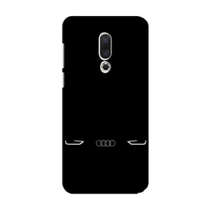 Силіконовий бампер з картинкою машини на Meizu 15 (Сілует Audi)