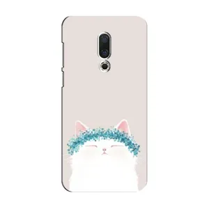 Чехол на тематику: Коты для Meizu 15 (Белый котик)