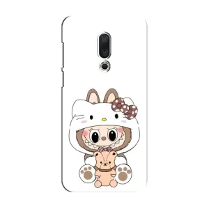 Чохол з принтом Лабубу для Meizu 15 (Білий Лабубу)