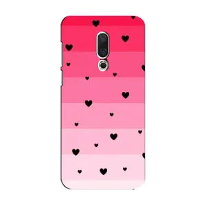 Чехлы с тематикой "Маленькие Сердечки" на Meizu 15 (Чорные сердечки)