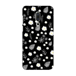 Чохли з тематикою "КВІТИ" на Meizu 15 (цвітіння на чорному)