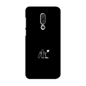 Чохол з картинками на чорному фоні для Meizu 15 (Книжки)