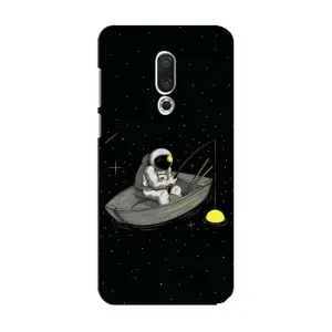 Силиконовый Чехол с принтом "Космонавты" на Meizu 15 (Космонавт на рыбалке)