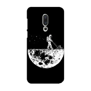 Силиконовый Чехол с принтом "Космонавты" на Meizu 15 (Космонавт)