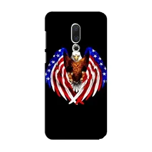 Чехол Флаг USA для Meizu 15 (Крылья США)