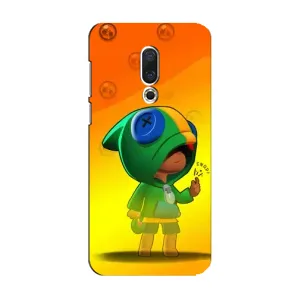 Чехол Бравл Старс для Meizu 15 (LEON в кофте)