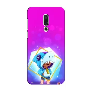 Чехол Бравл Старс для Meizu 15 (Леон в костюме Акулы)
